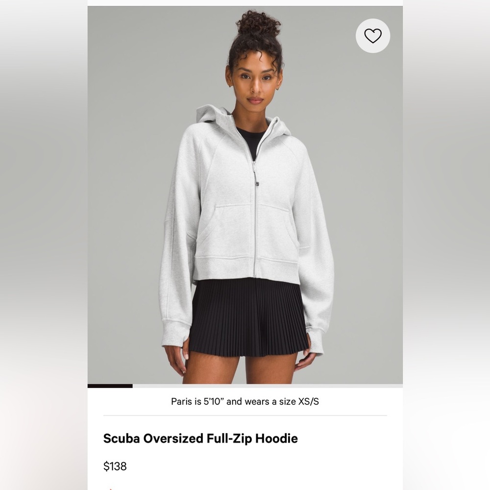 Lululemon scuba oversized full-Zip Hoodie
